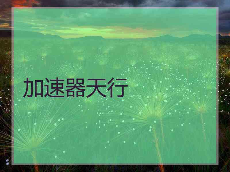 加速器天行