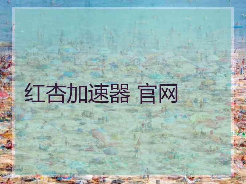 红杏加速器 官网