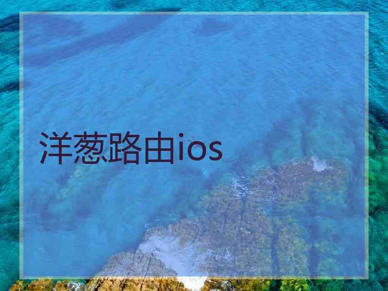 洋葱路由ios