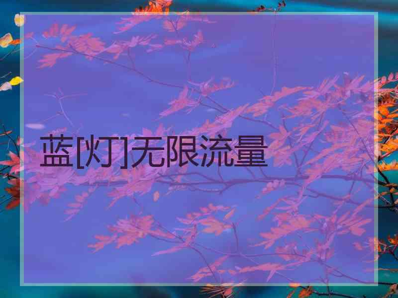 蓝[灯]无限流量