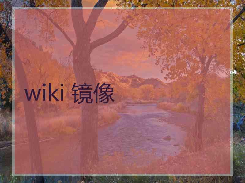 wiki 镜像