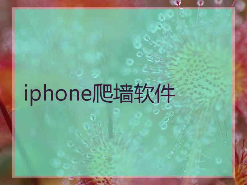 iphone爬墙软件