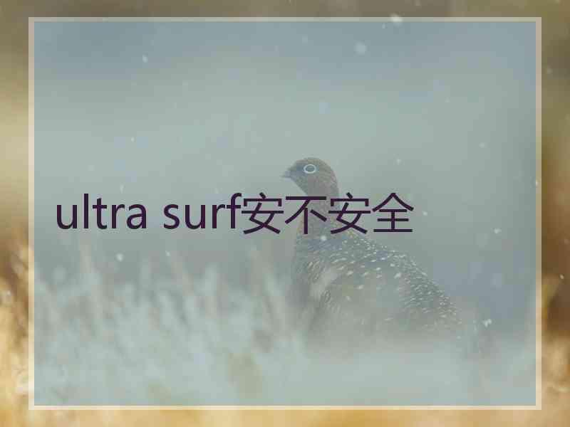 ultra surf安不安全