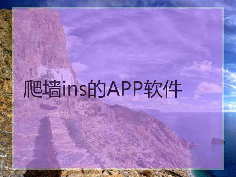 爬墙ins的APP软件