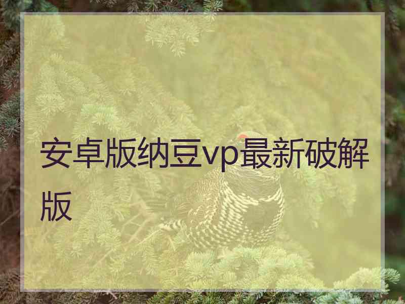 安卓版纳豆vp最新破解版