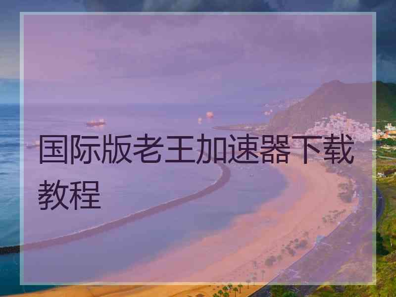 国际版老王加速器下载教程