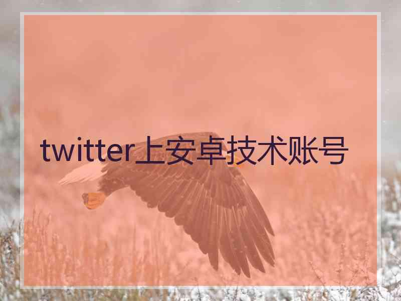 twitter上安卓技术账号