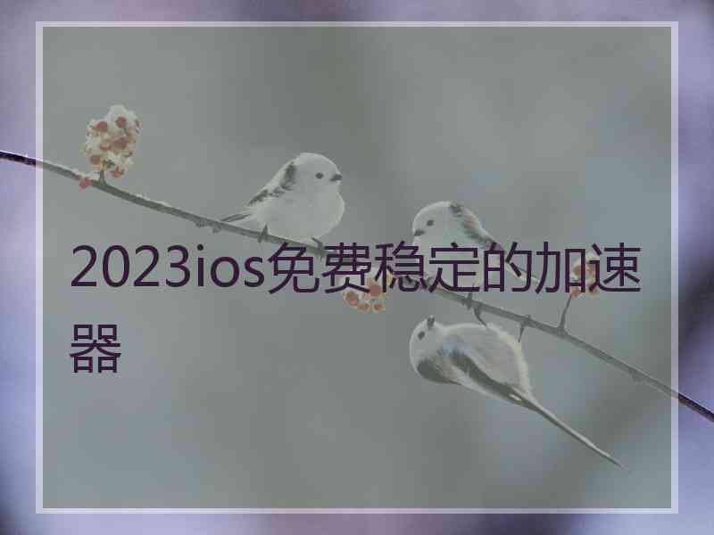 2023ios免费稳定的加速器