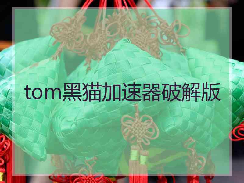 tom黑猫加速器破解版