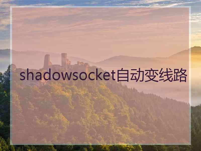 shadowsocket自动变线路