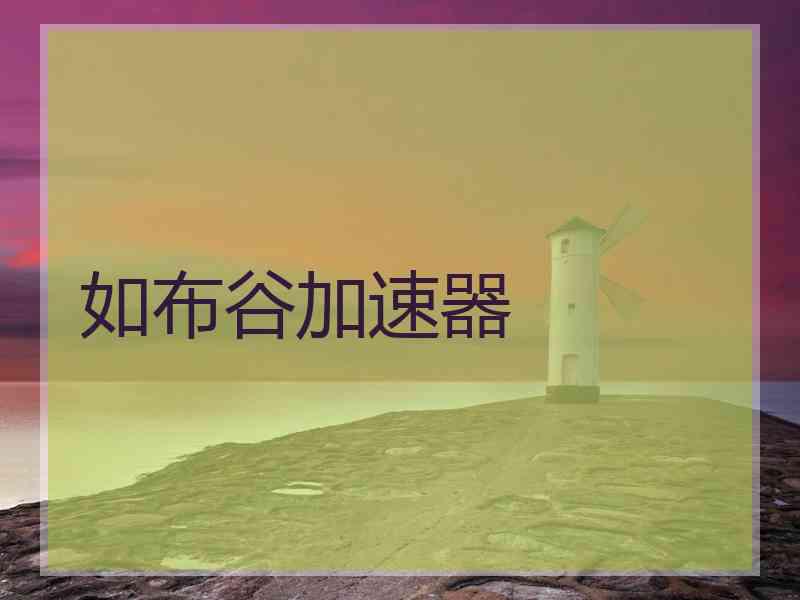 如布谷加速器