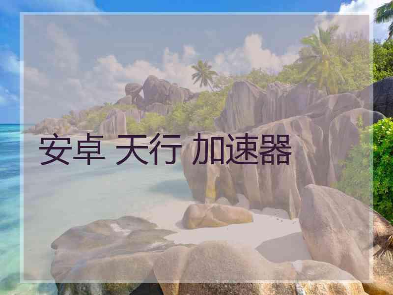 安卓 天行 加速器