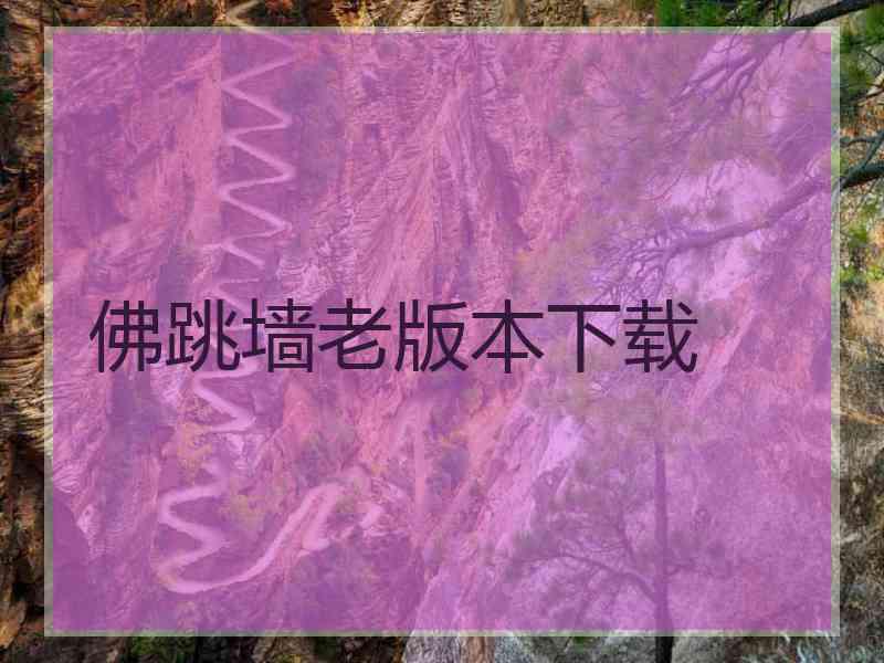 佛跳墙老版本下载
