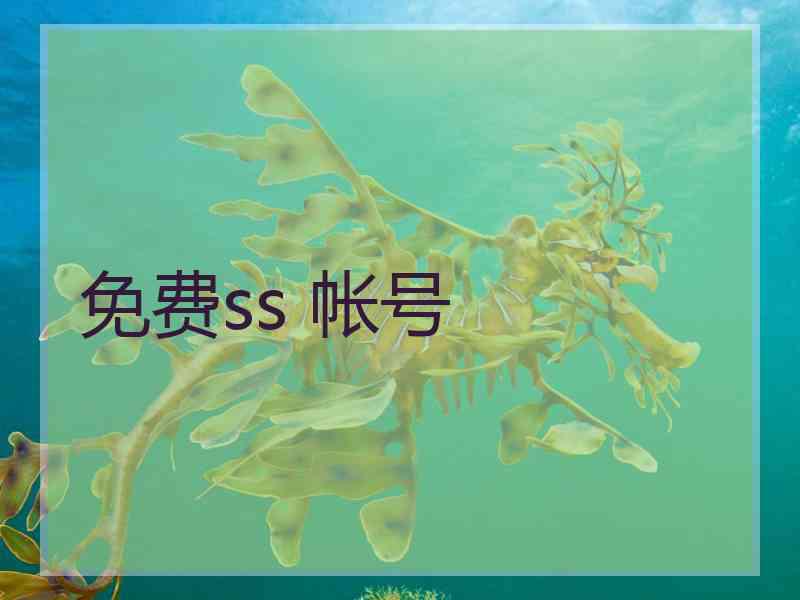 免费ss 帐号