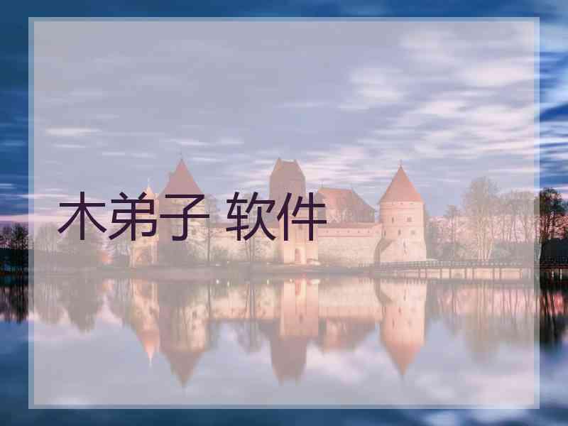 木弟子 软件