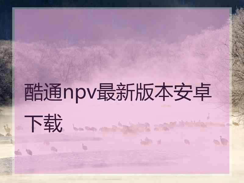 酷通npv最新版本安卓下载