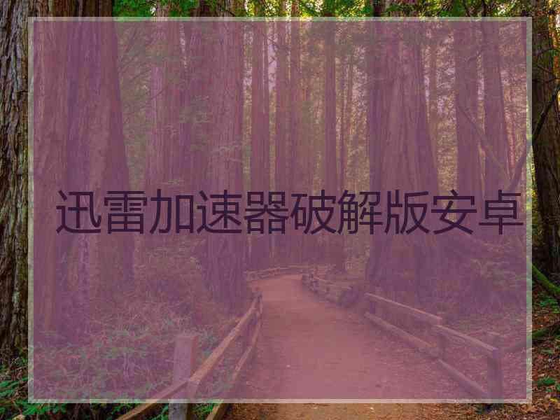 迅雷加速器破解版安卓