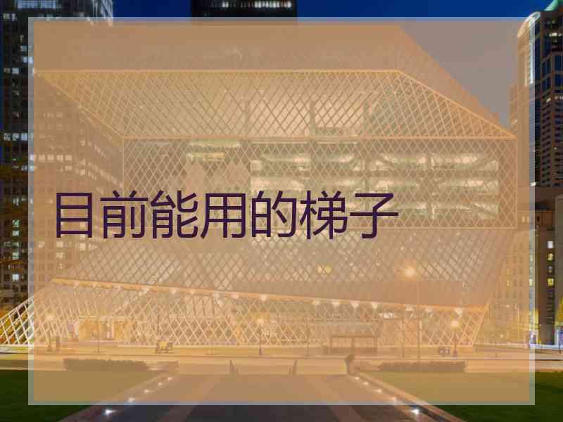 目前能用的梯子