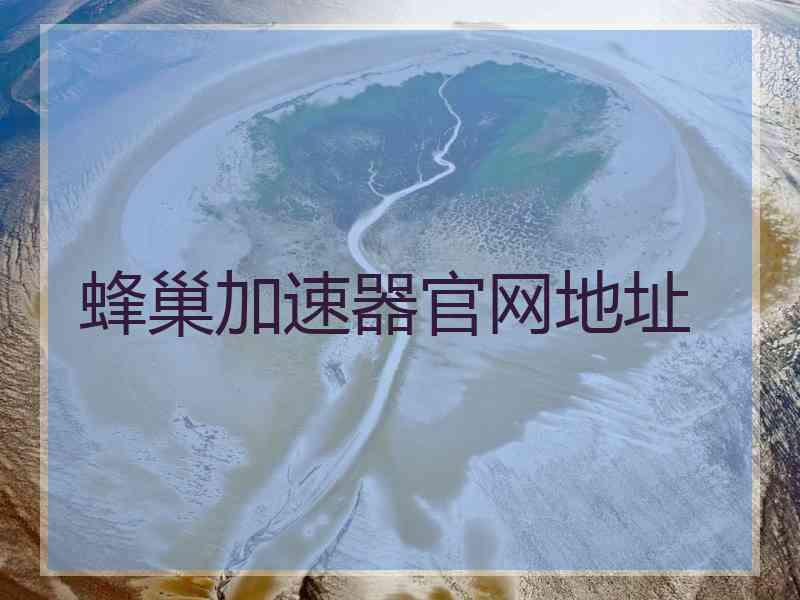 蜂巢加速器官网地址