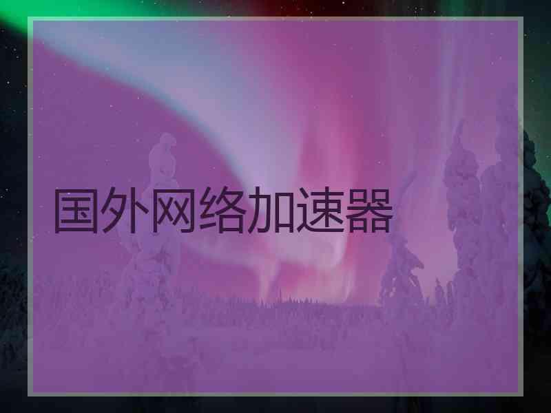国外网络加速器