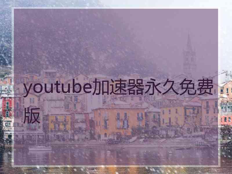 youtube加速器永久免费版