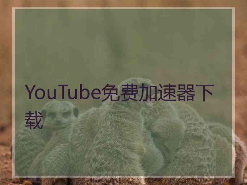 YouTube免费加速器下载