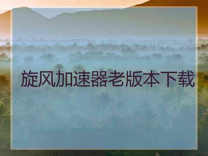 旋风加速器老版本下载