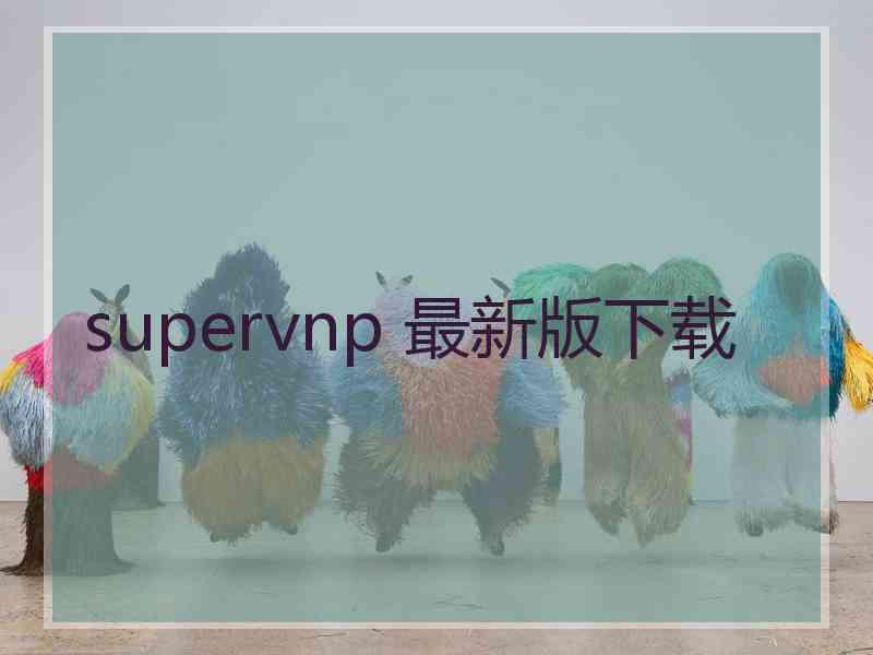 supervnp 最新版下载