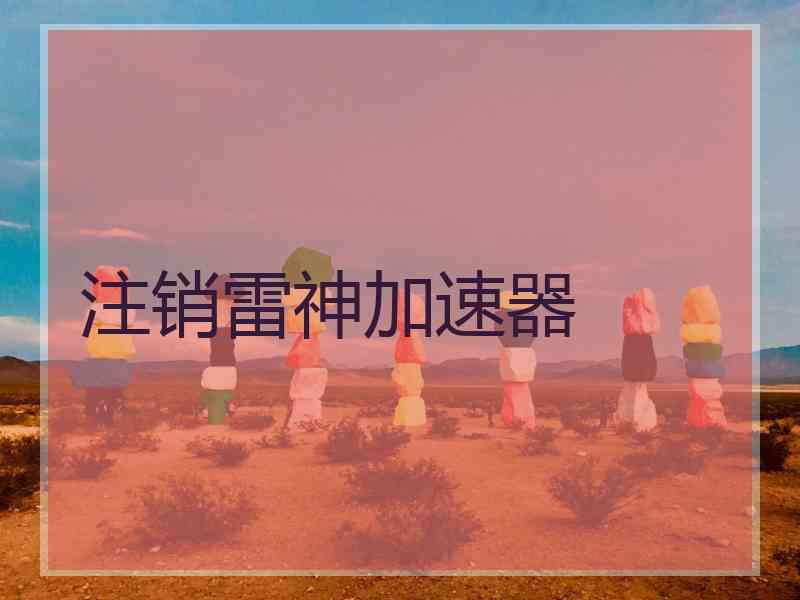 注销雷神加速器