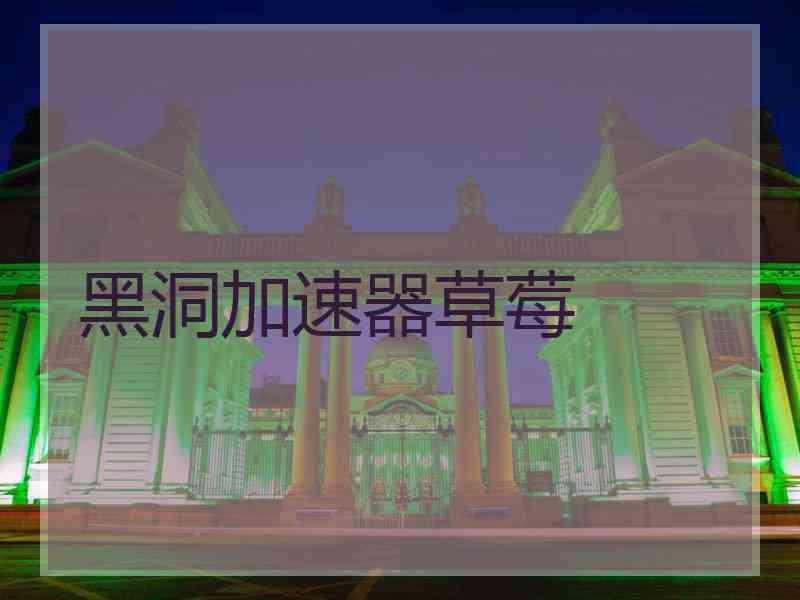 黑洞加速器草莓