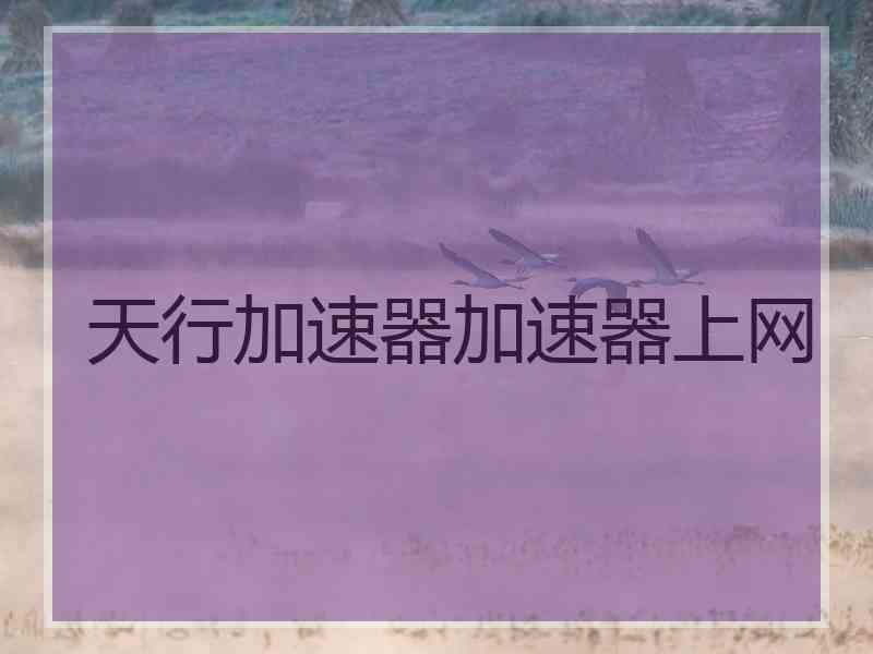 天行加速器加速器上网