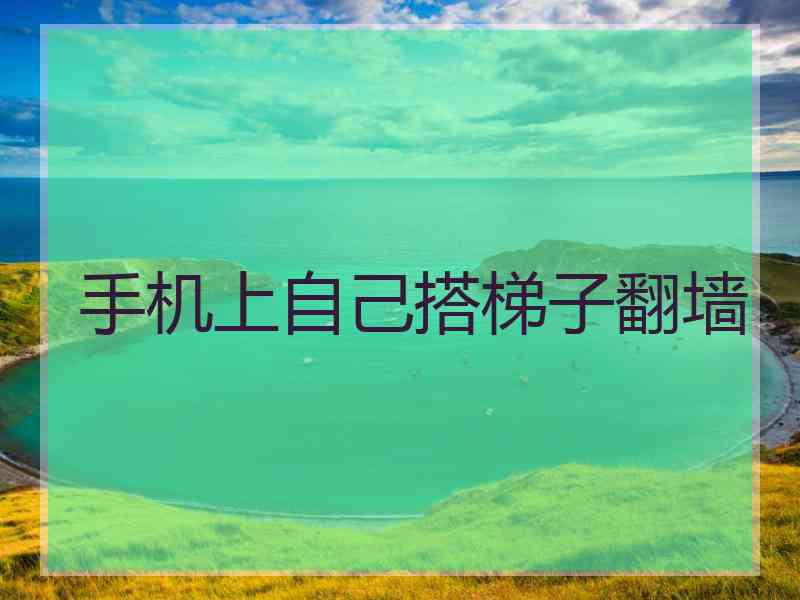 手机上自己搭梯子翻墙