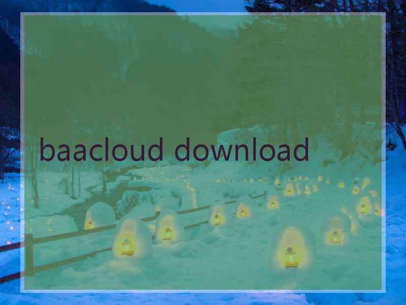 baacloud download