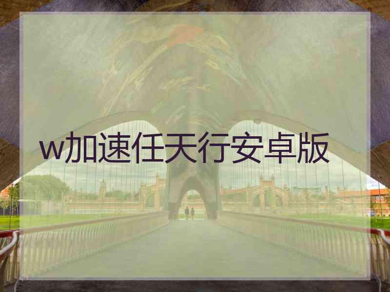 w加速任天行安卓版