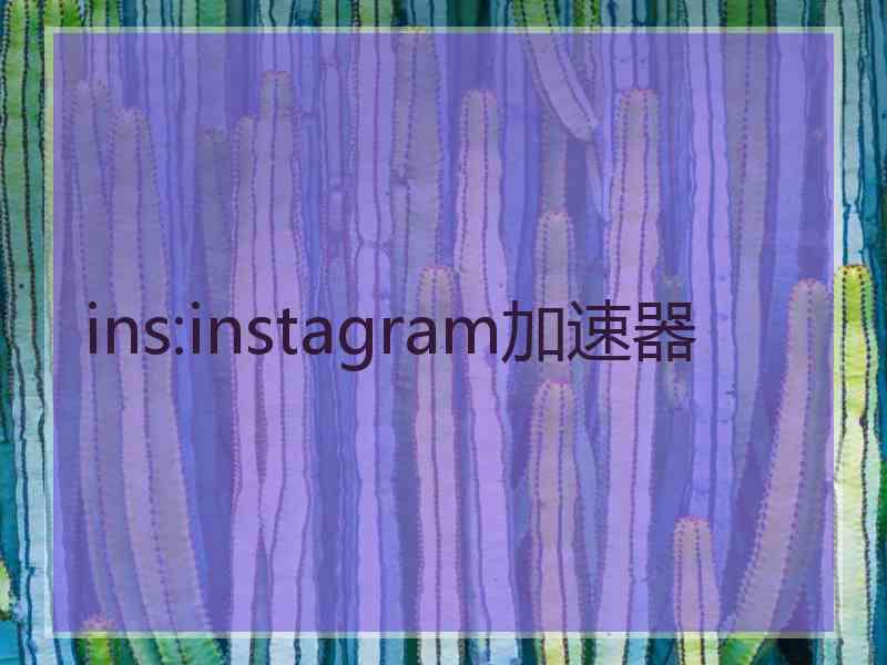 ins:instagram加速器
