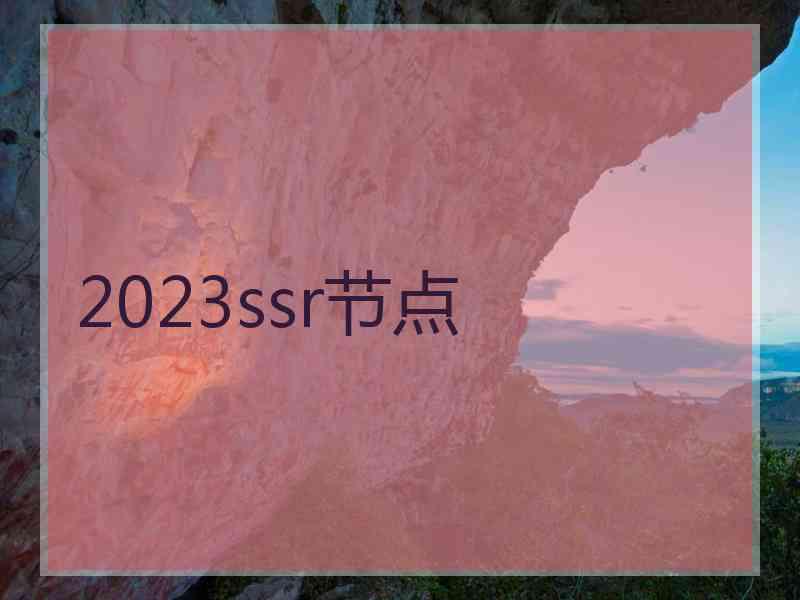 2023ssr节点