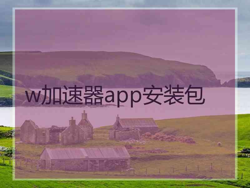 w加速器app安装包