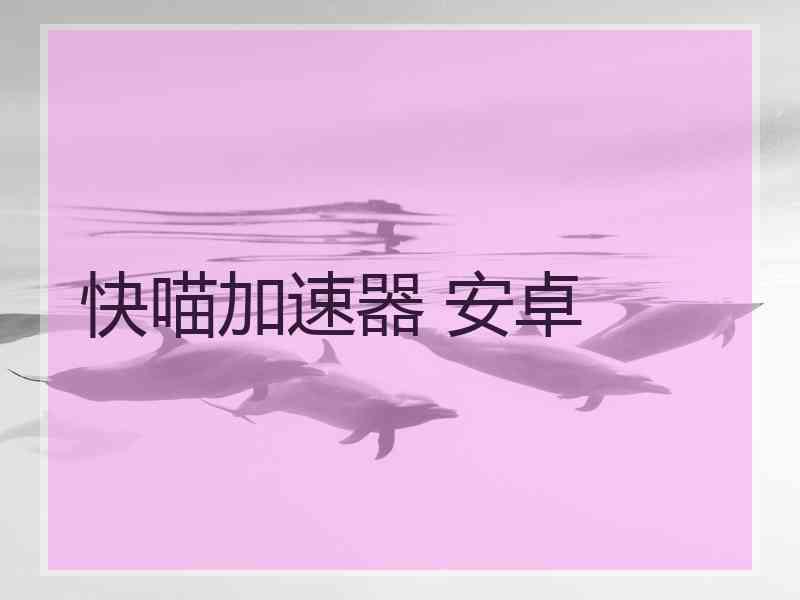 快喵加速器 安卓