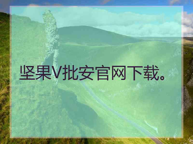 坚果V批安官网下载。