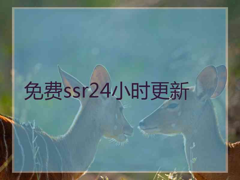 免费ssr24小时更新