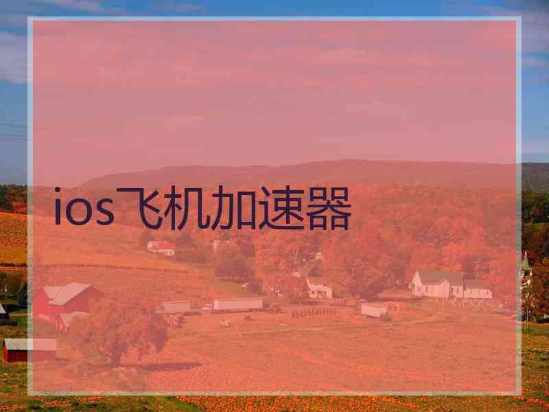 ios飞机加速器