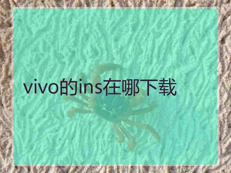 vivo的ins在哪下载