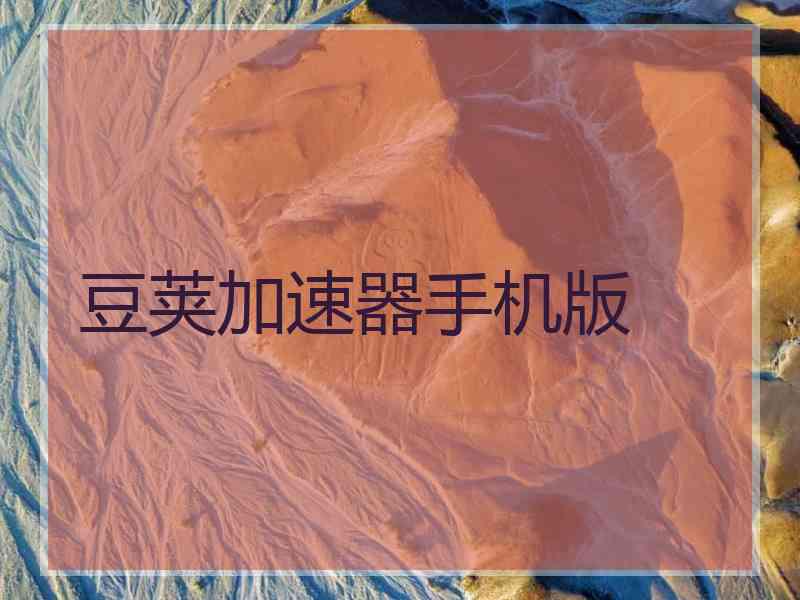 豆荚加速器手机版