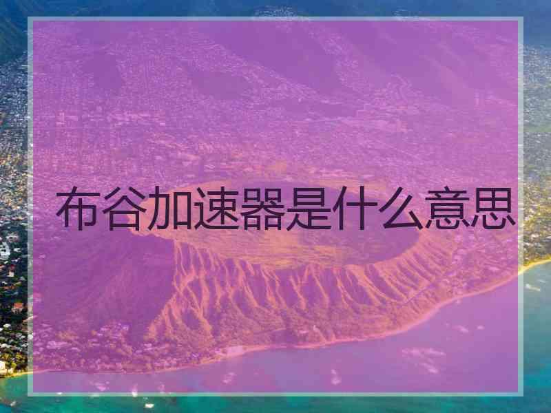 布谷加速器是什么意思
