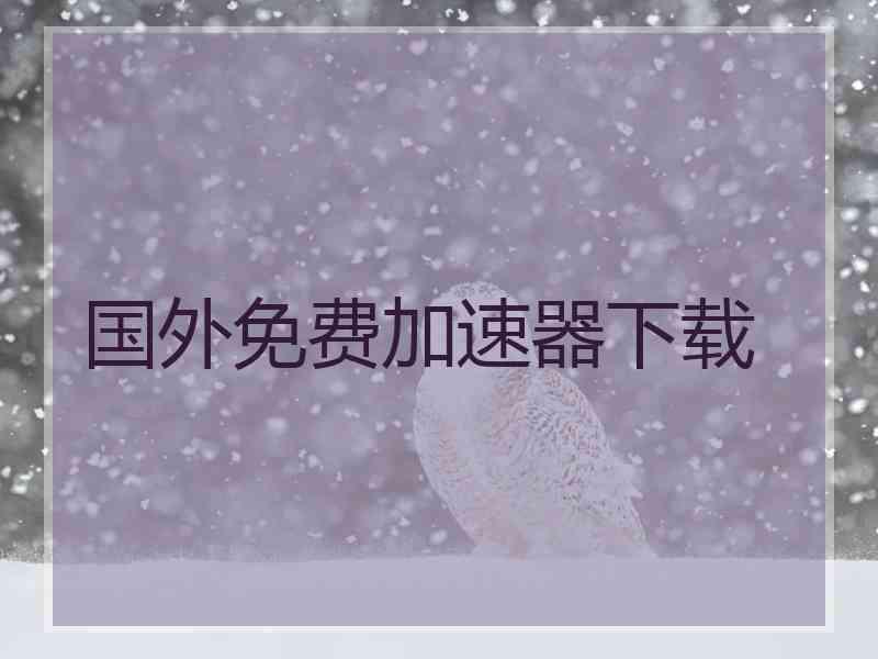 国外免费加速器下载