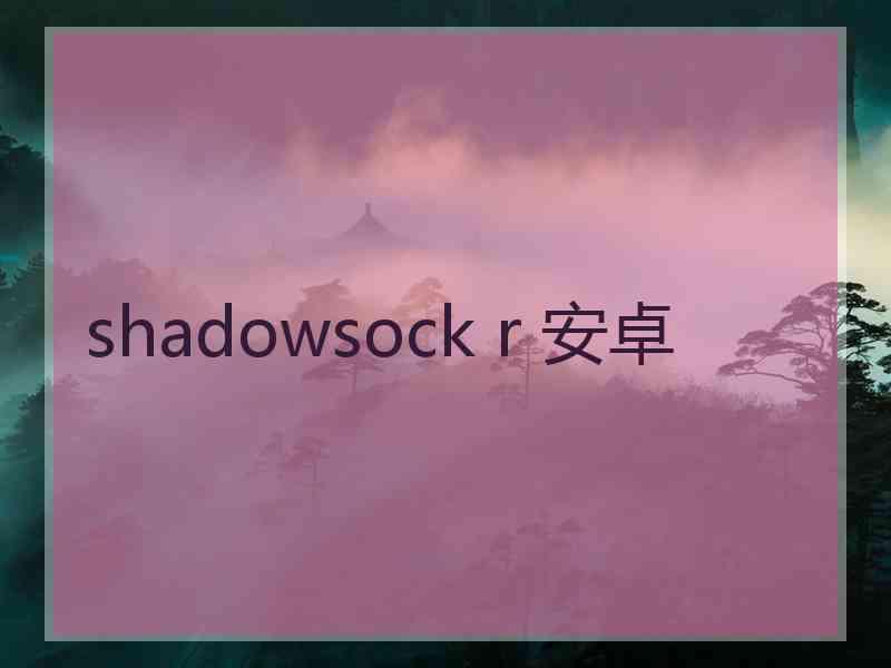 shadowsock r 安卓