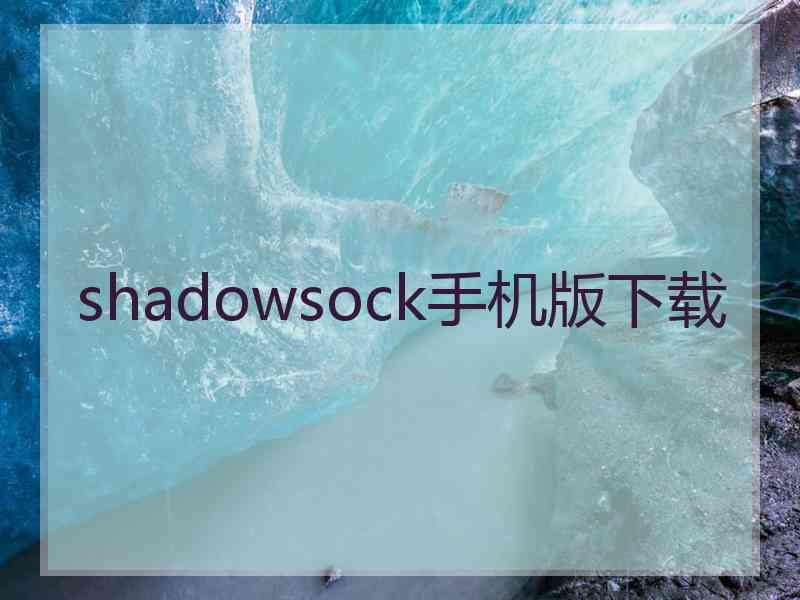 shadowsock手机版下载