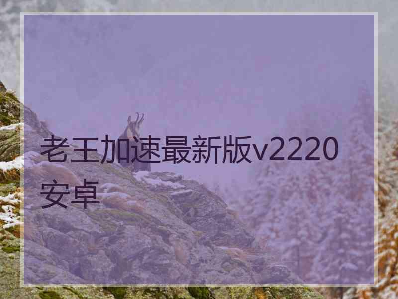 老王加速最新版v2220安卓