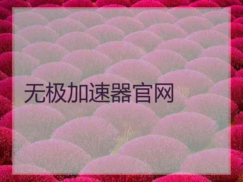 无极加速器官网
