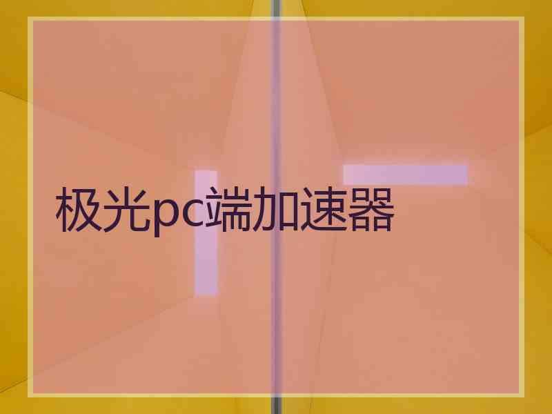 极光pc端加速器